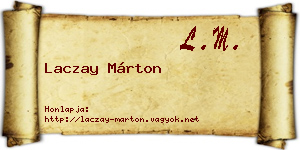 Laczay Márton névjegykártya